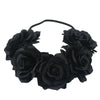 couronne de fleurs noires