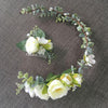 Couronne de fleurs harmonie blanche