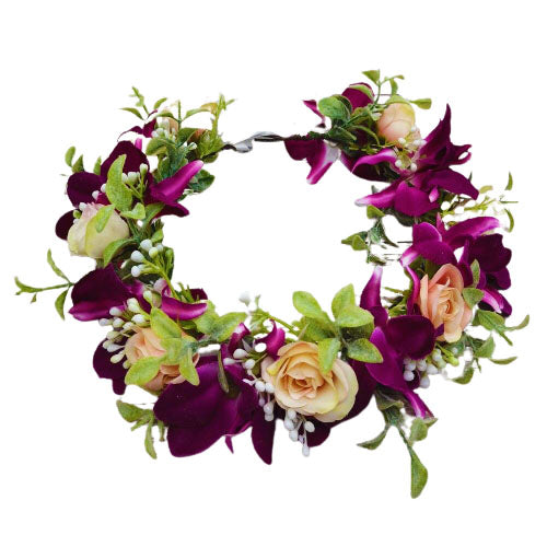 Couronne de fleurs artificielles Tahiti Reine d