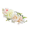 Couronne de fleurs composition roses blanches