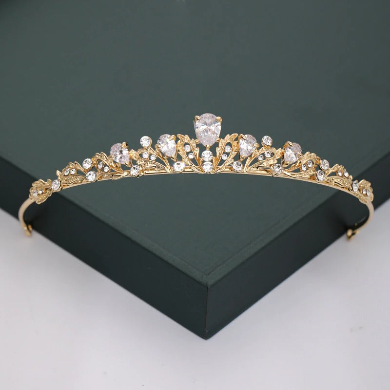 diademe princesse dore cheveux