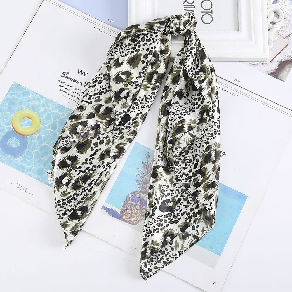 foulard cheveux  leopard femme