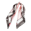 foulard cheveux rose et gris