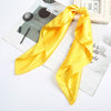 foulard jaune satin