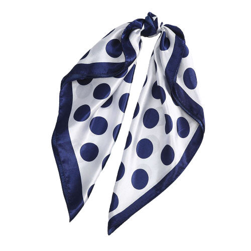 foulard cheveux petits pois 