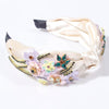 headband bijoux blanc