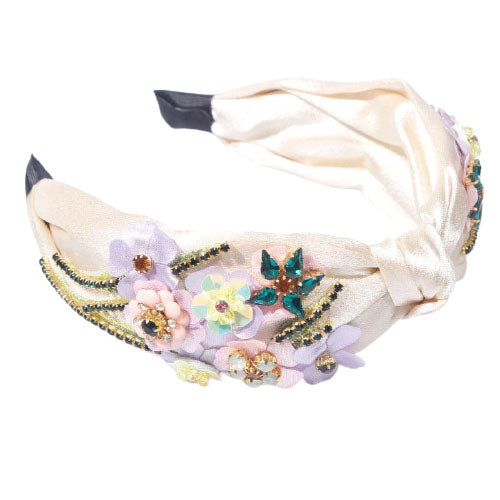 headband bijou fleurs 
