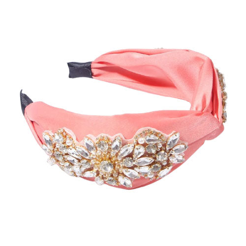 headband corail bijou cheveux