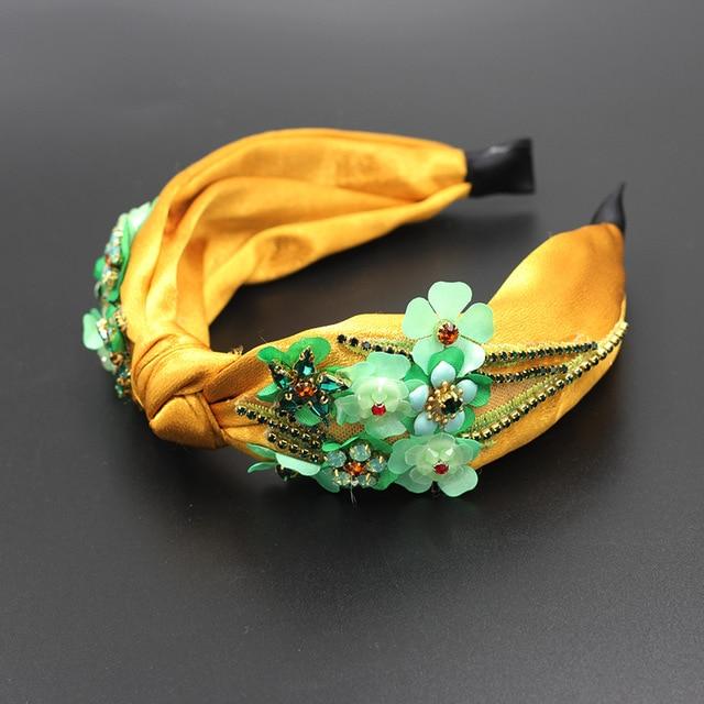 headaband mariage jaune