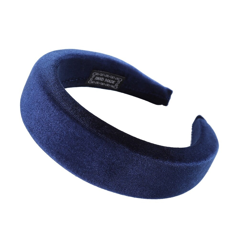 Maxi serre tête velours bleu nuit