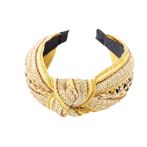 serre tete jaune gold 