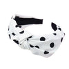 serre tete vintage pois noir et blanc