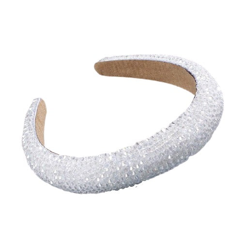 Lot De 30 Perles Strass Blanc - 4 Tailles : 0.5 Cm, 0.6 Cm, 0.7 Cm, 0.8 Cm
