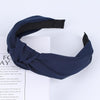 serre tete tissu bleu marine mariage