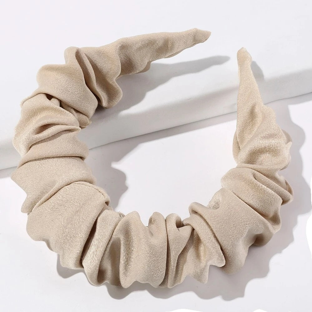 serre tete tissu beige